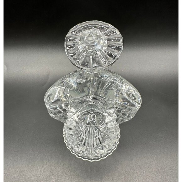 Crystal Angel Figurine Glass Candle Holder Clear Praying Hands Christmas Decor - Picture 6 of 10